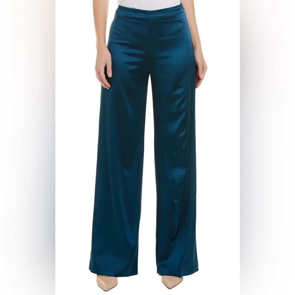 NWT *TRINA TURK* Wide Leg Pants … *PENELOPE* … *PETROL* … Size: 4